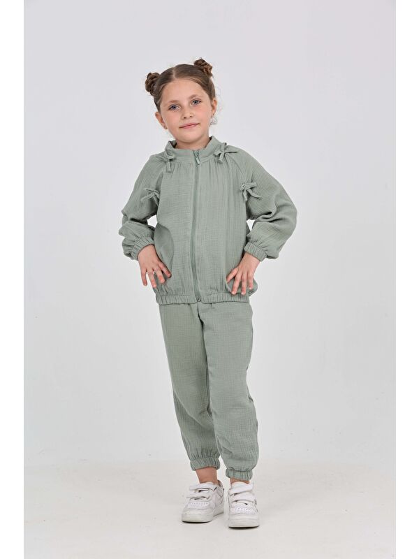 Toontoykids Kız Çocuk Fiyonk Detaylı Eşofman Takım