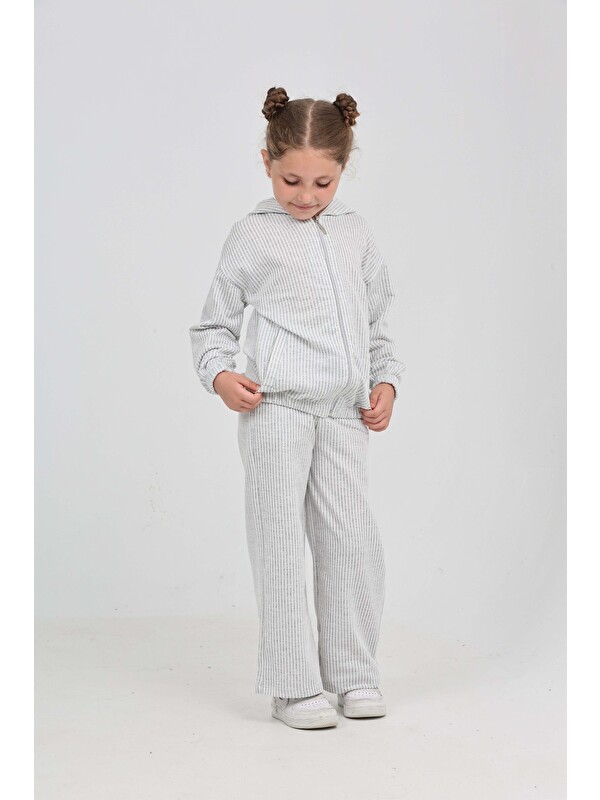 Toontoykids Kız Çocuk Çizgili Eşofman Takım