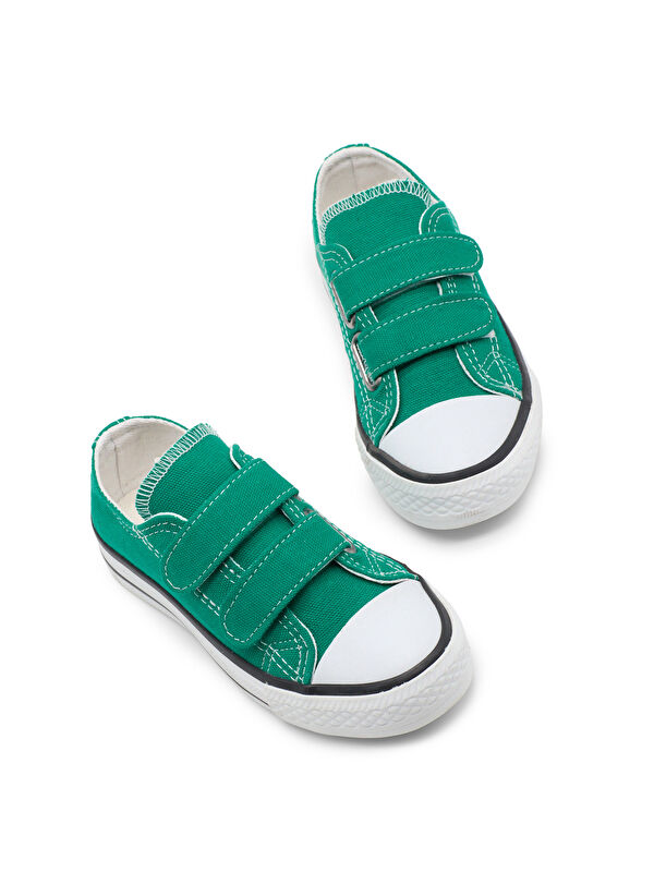 Tonny Black Yeşil Tonny Black Rahat Kalip Çocuk Unisex Çift Bantlı Ayakkabı