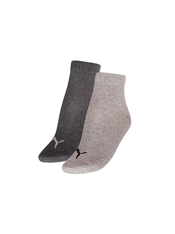 Puma Quarter 2P Çorap (2 Çift) 93532501 Gri
