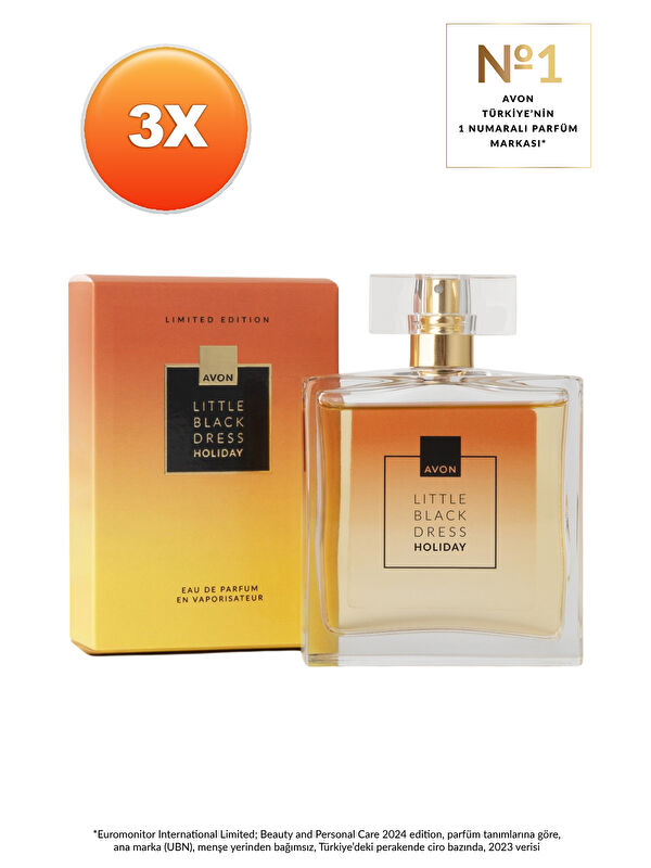AVON Little Black Dress Holiday Kadın Parfüm Edp 50 Ml. Üçlü Paket