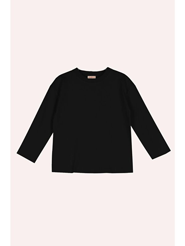 ZEYLAND Erkek Çocuk Uzun Kol T-Shirt - Siyah
