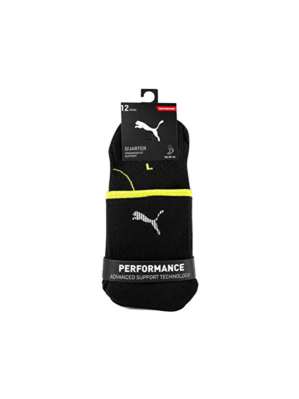 Puma Performance Quar Çorap (3 Çift) 93877401 Siyah