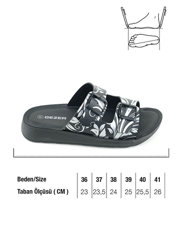 Kadın Yazlık Suni Deri Rahat Taban İki Toka Ayarlanabilir Günlük Terlik - Görsel 3