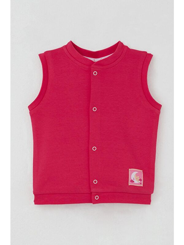 Breeze Kız Bebek Yelek Çıtçıtlı Sevimli Uykucu Yıldız Pembe (6 Ay-1 Yaş)