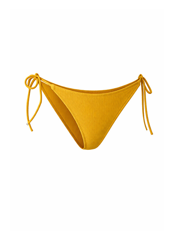 LOYA Sarı Ruth Fitilli Yandan Bağlamalı Tek Alt Bikini