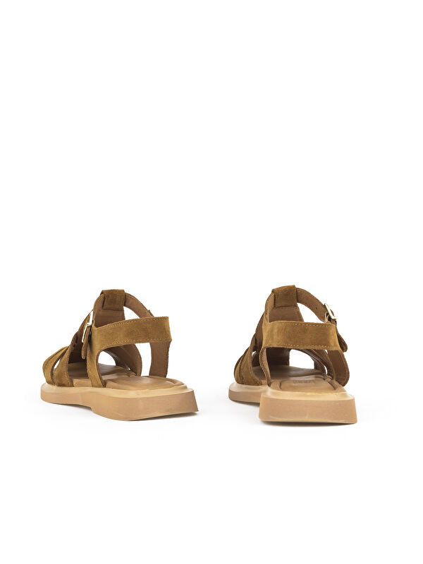 Kadın Hakiki Deri Sandalet 1511047Z6002 Taba - Görsel 4