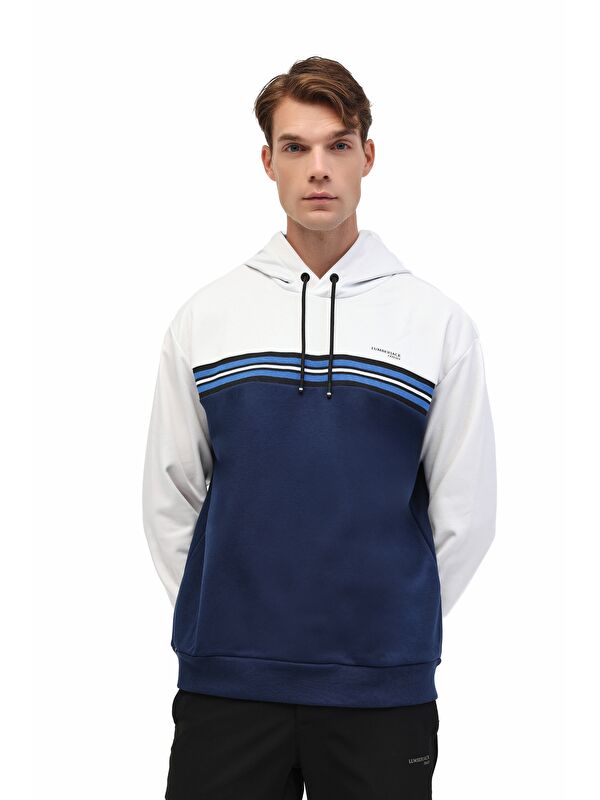 Lumberjack ML DYLAN 17ITL702 5PR Lacivert Erkek Kapüşonlu Sweatshirt