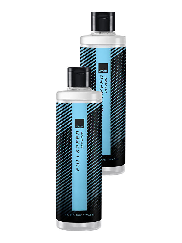 AVON Full Speed Sky Jump Saç ve Vücut Şampuanı 250ml İkili Paket