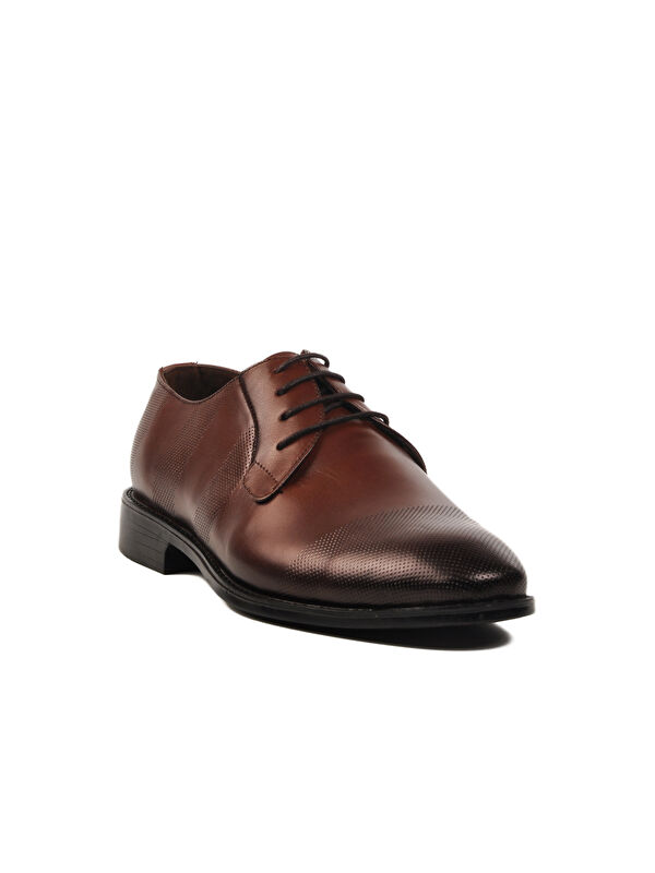 Antik Kahve Hakiki Deri Erkek Klasik Ayakkabı 505429 M - Görsel 4
