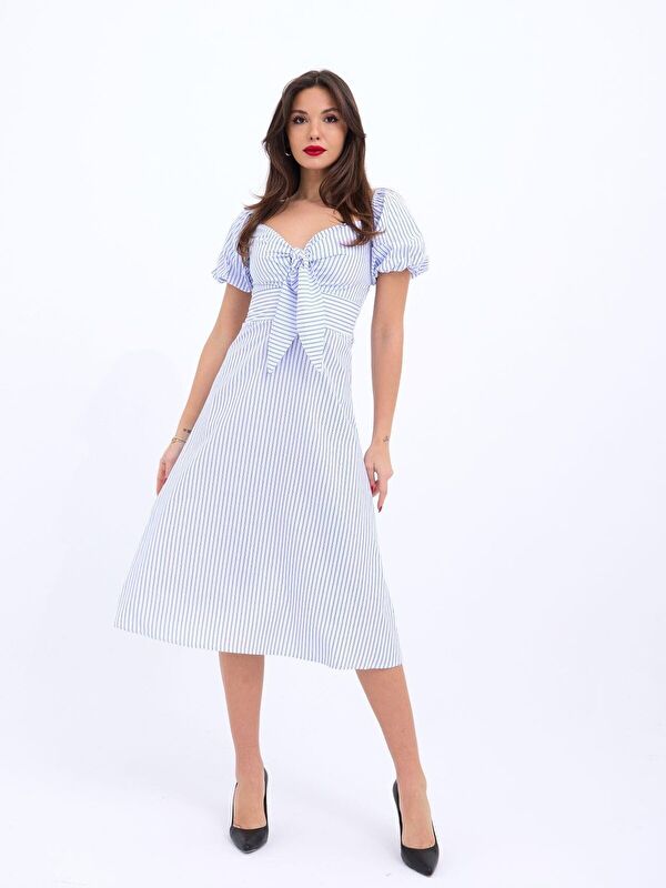 Jane's 5948 ELBİSE-WASHİNGTON ÇİZGİLİ