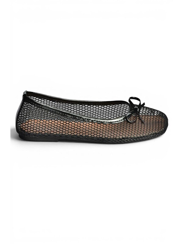 Fox Shoes Siyah Kadın Babet Y274623315