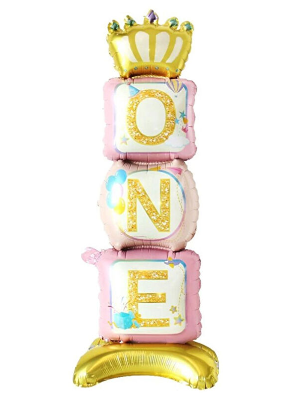 Le Mabelle Beyaz Ayaklı One Balon Set