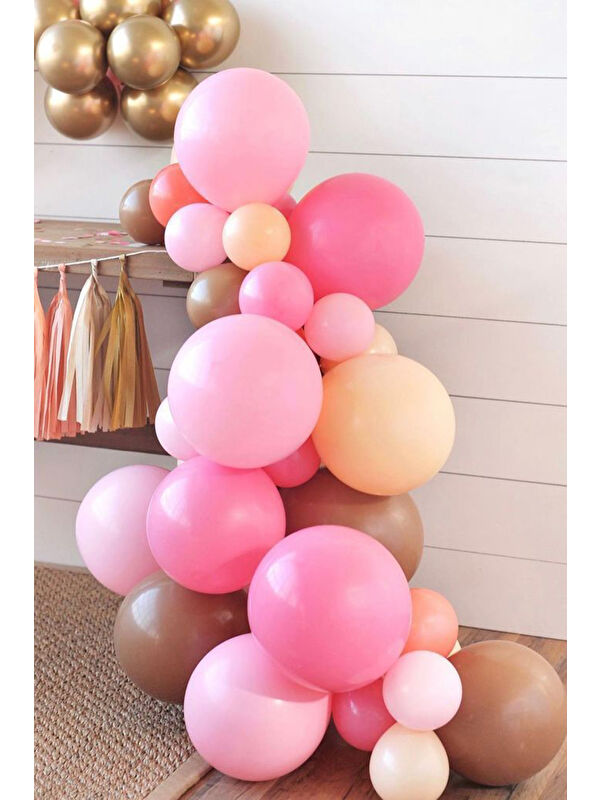 Le Mabelle Pembe Gold Zincir Balon Set