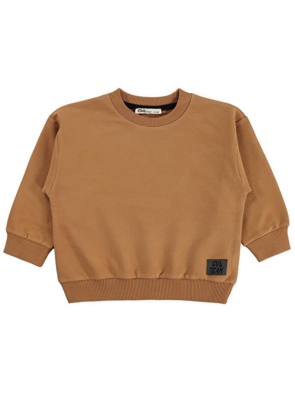 Civil Boys Armalı 2-5 Yaş Sweatshirt - Kahverengi 3-4 Yaş