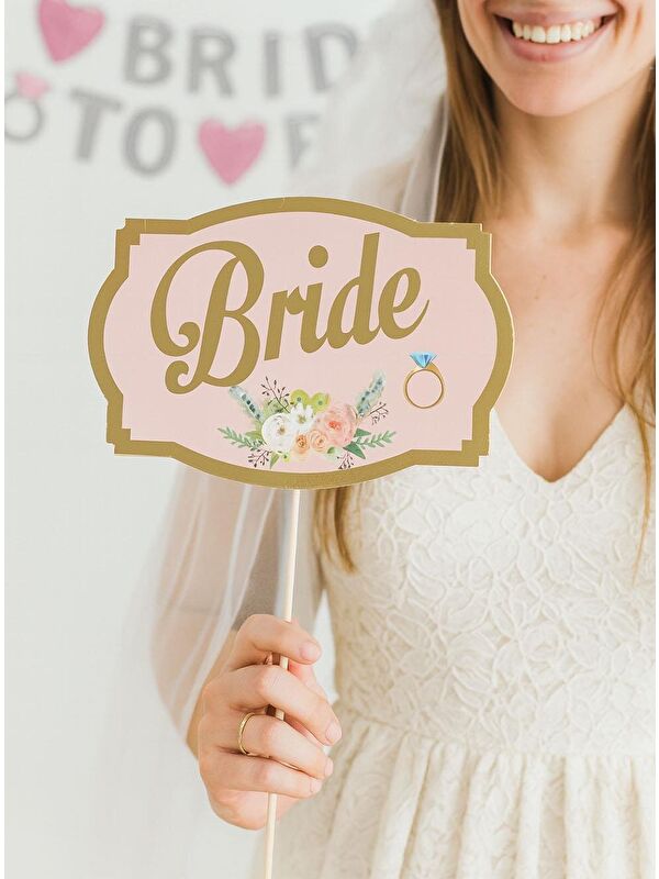 Parti Adresi Bride To Be Konuşma Balonu  Bekarlığa Veda Parti Aksesuarı 5'Li