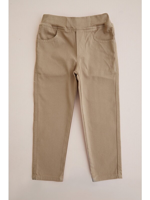 Fullamoda Beli Bağcıklı Gabardin Kumaş Unisex Çocuk Pantolon