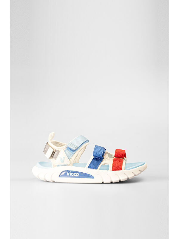 Cube Hafif Erkek Okul Öncesi Beyaz Sandalet - Görsel 2