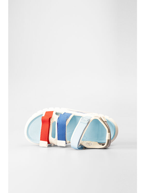 Cube Hafif Erkek Okul Öncesi Beyaz Sandalet - Görsel 6