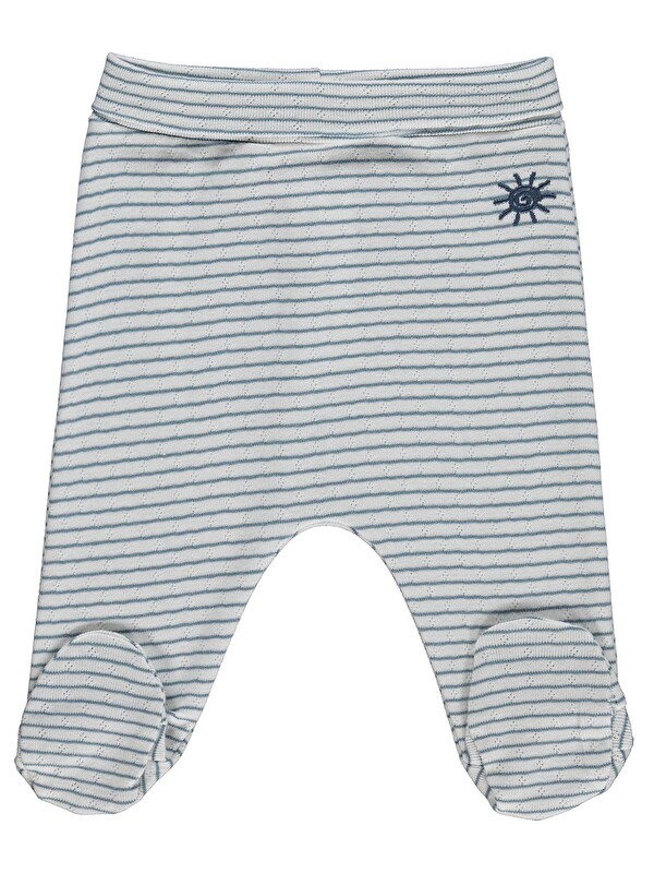 Civil Baby Çizgili 1-9 Ay Tek Alt Bebe - Ekru