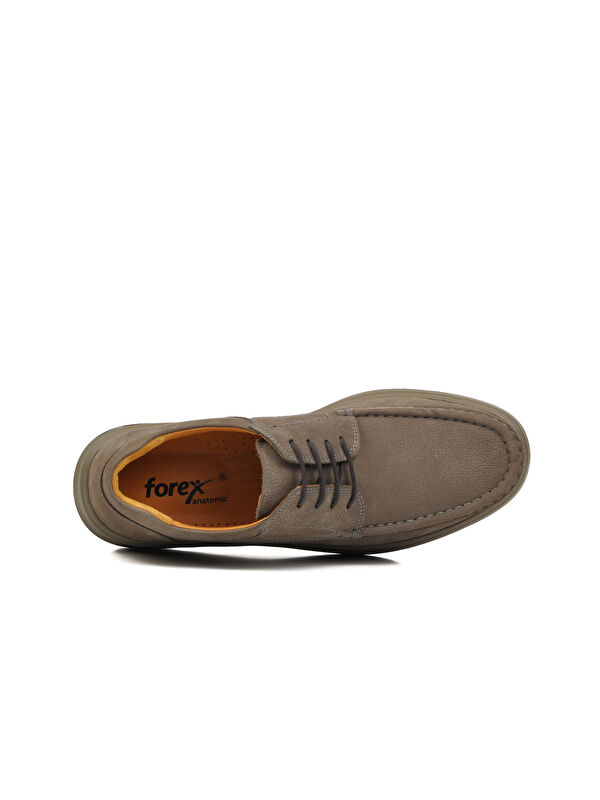 Gri Nubuk Anatomik Hakiki Deri Erkek Casual Ayakkabı 707 M - Görsel 5