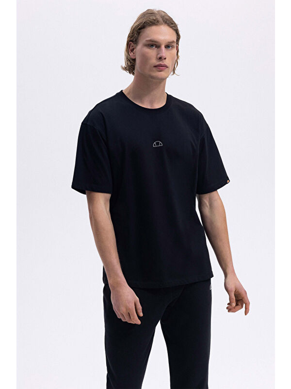 Ellesse % 100 Pamuk Regular Fit Bisiklet Yaka T Shirt EM376-BK