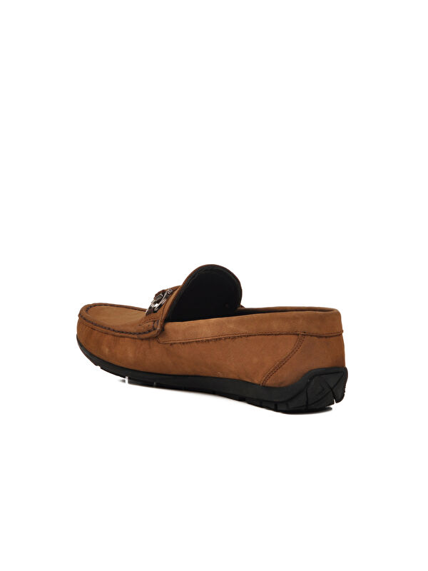 Kum Nubuk Hakiki Deri Erkek Casual Ayakkabı 505454 M - Görsel 5