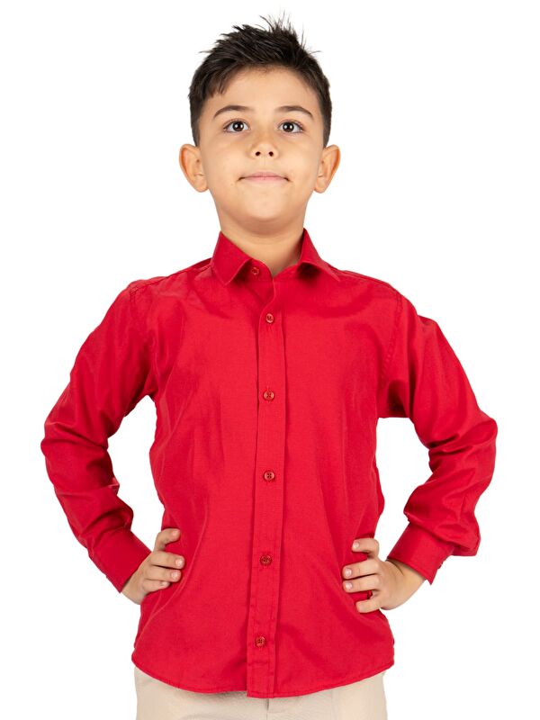 Mnk Baby & Kids Düz Renk Erkek Çocuk Gömlek MNK0575