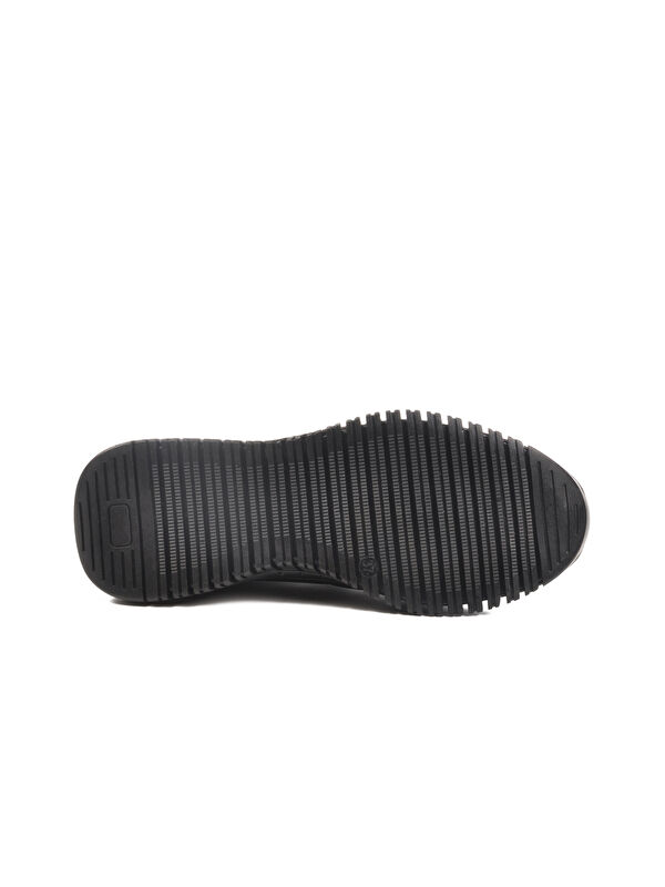 Siyah Hakiki Deri Anatomik Kadın Casual Ayakkabı 9403 Z - Görsel 6