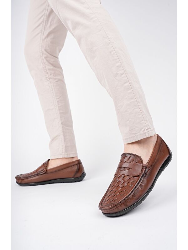 WOLTZ Klasik Hakiki Deri Günlük Erkek Ayakkabı - Görsel 6