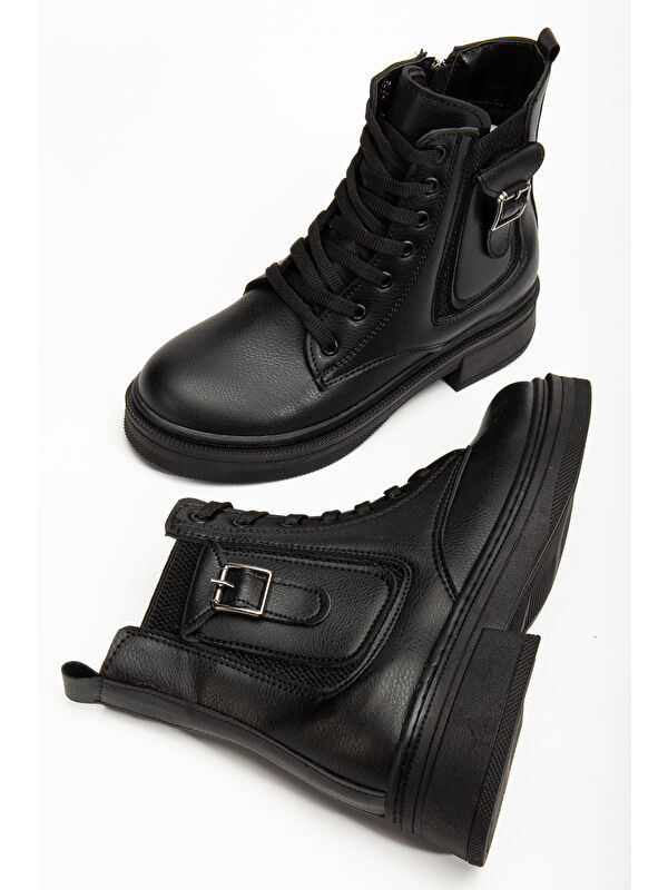 D1780 Soğuk Geçirmez Kışlık Kadın Bot & Bootie - Görsel 3