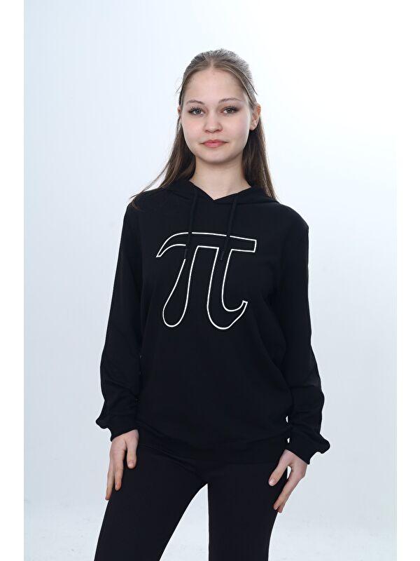 Toontoykids Unisex Çocuk Pi Sayı Baskılı Regular Kapüşonlu Sweatshirt