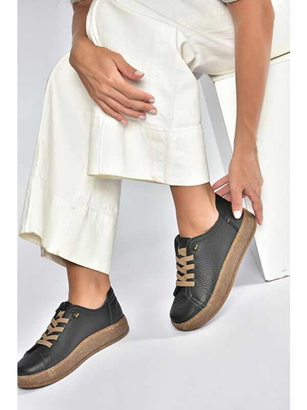 Siyah Kadın Sneakers V999060503 - Görsel 3