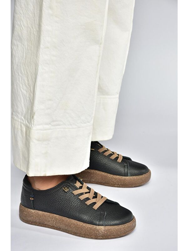 Siyah Kadın Sneakers V999060503 - Görsel 6