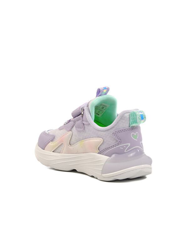 Lila Cırtlı Kız Çocuk Spor Ayakkabı 1944 P - Görsel 5