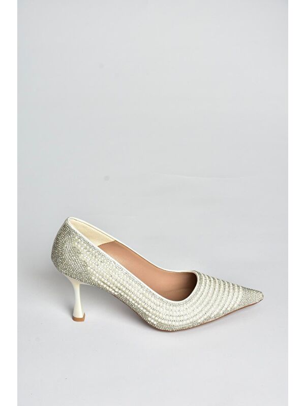 Fox Shoes Beyaz Kadın Topuklu Ayakkabı V820772109