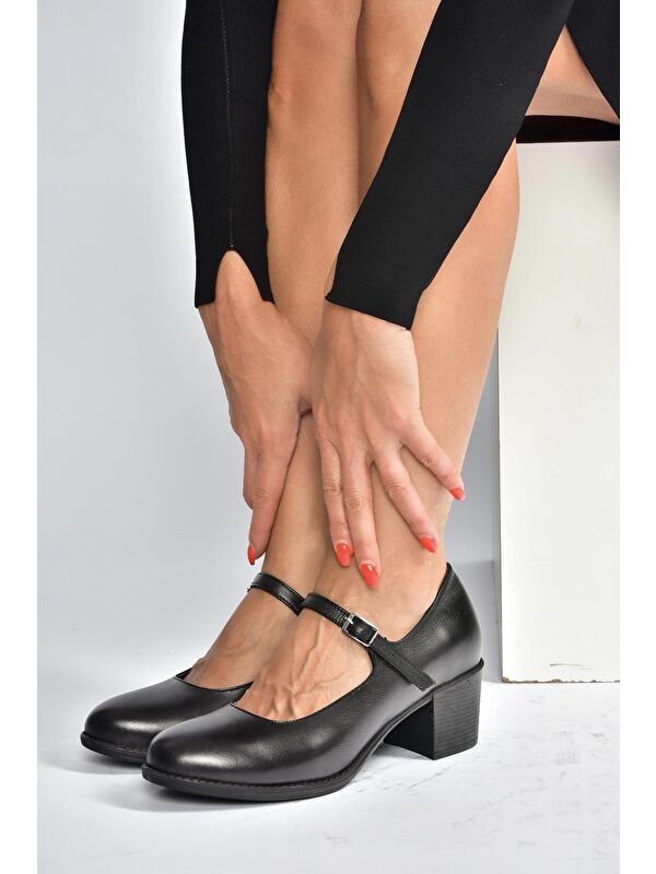 Siyah Kadın Topuklu Ayakkabı V468297203 - Görsel 5