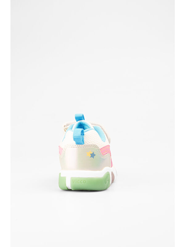 Queen Işıklı Kız Okul Öncesi Beyaz Spor Ayakkabı - Görsel 7