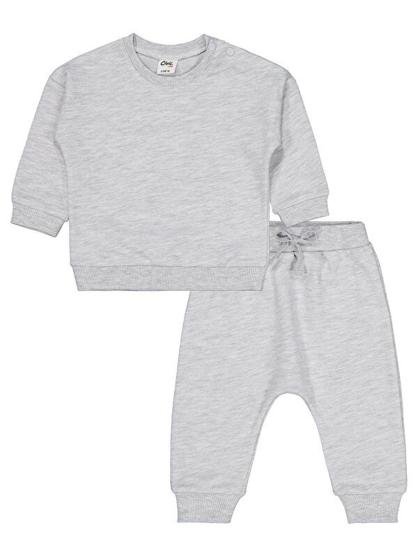 Civil Baby Basic 6-18 Ay Takım - Gri 12-18 Ay