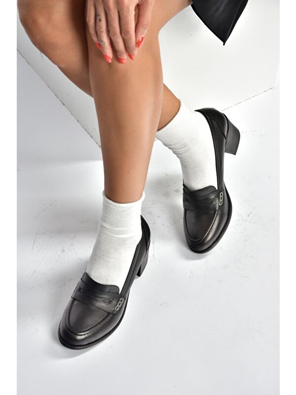 Siyah Kadın Topuklu Ayakkabı V468707503 - Görsel 3