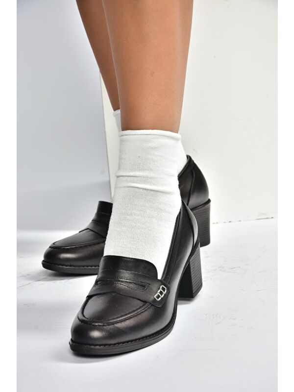 Siyah Kadın Topuklu Ayakkabı V468707503 - Görsel 4