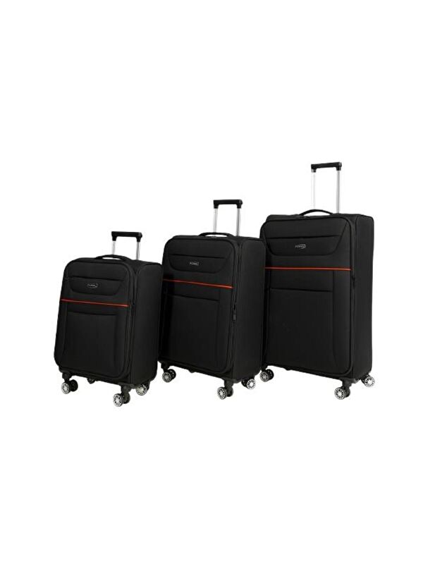 FOSSİL Siyah Unisex 3'Lü Valiz Seti Fsl0012-2025 4 Tekerlekli