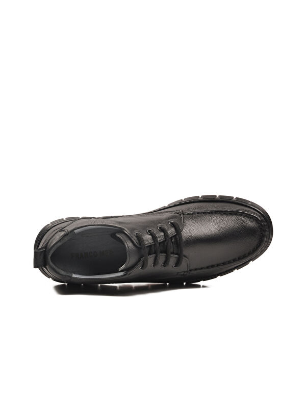 Siyah Hakiki Deri Erkek Casual Ayakkabı 995 M - Görsel 5