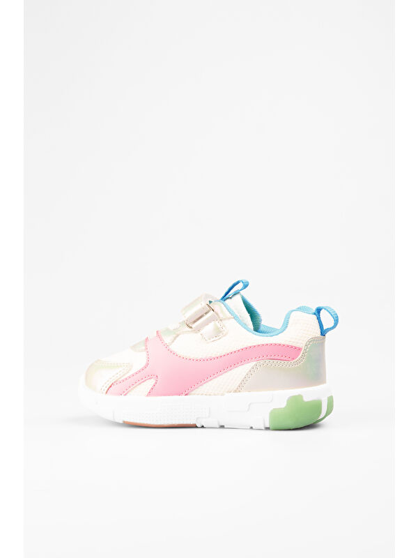 Queen Işıklı Kız Bebek Beyaz Spor Ayakkabı - Görsel 3