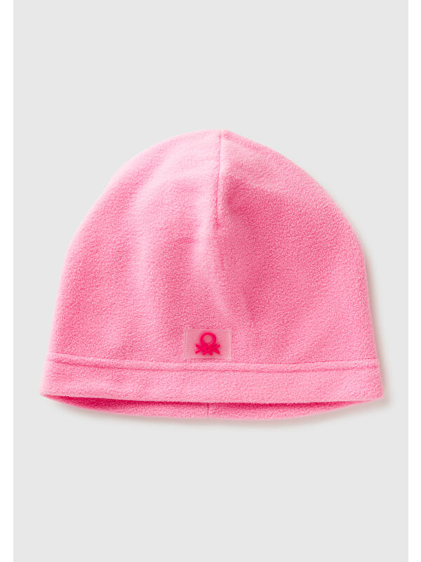 United Colors Of Benetton Erkek Çocuk Pembe Logo Detaylı Bere
