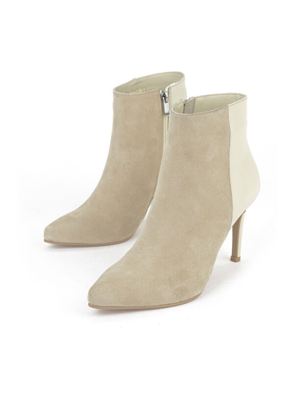 Kadın Hakiki Deri Bot 1531030Z25104 Kum - Görsel 6