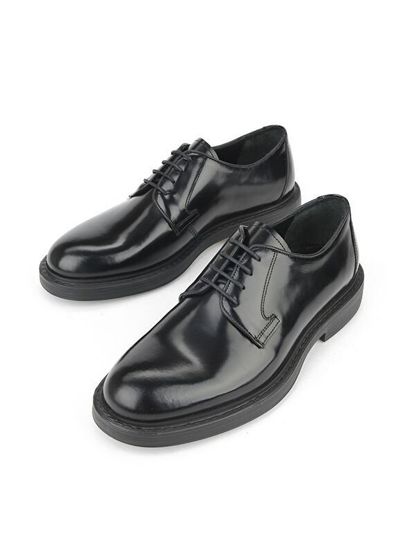 Erkek Hakiki Deri Ayakkabı 15350Z2299 Siyah - Görsel 6