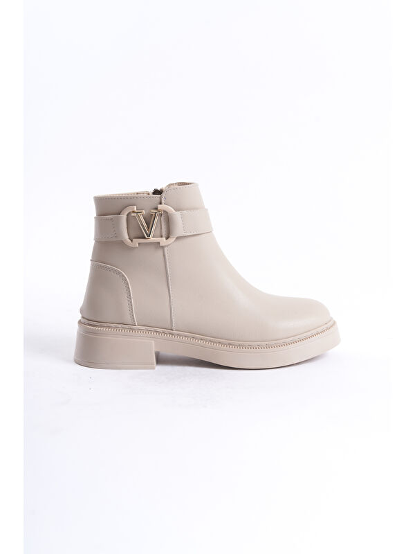 D802 Kadın Yanı Tokalı Ortopedik Soğuk Geçirmez Bot - Görsel 4