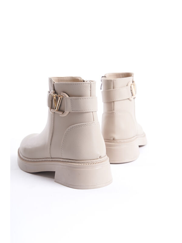 D802 Kadın Yanı Tokalı Ortopedik Soğuk Geçirmez Bot - Görsel 5