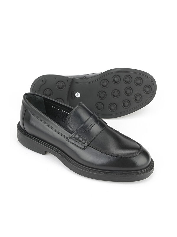 Erkek Hakiki Deri Ayakkabı 15350Z1112 Siyah - Görsel 5